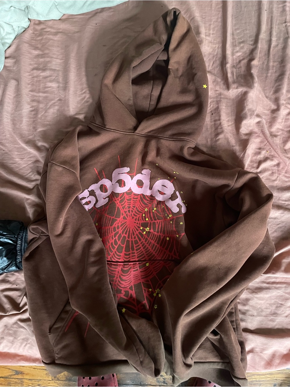 Spider hoodie brown Size L
